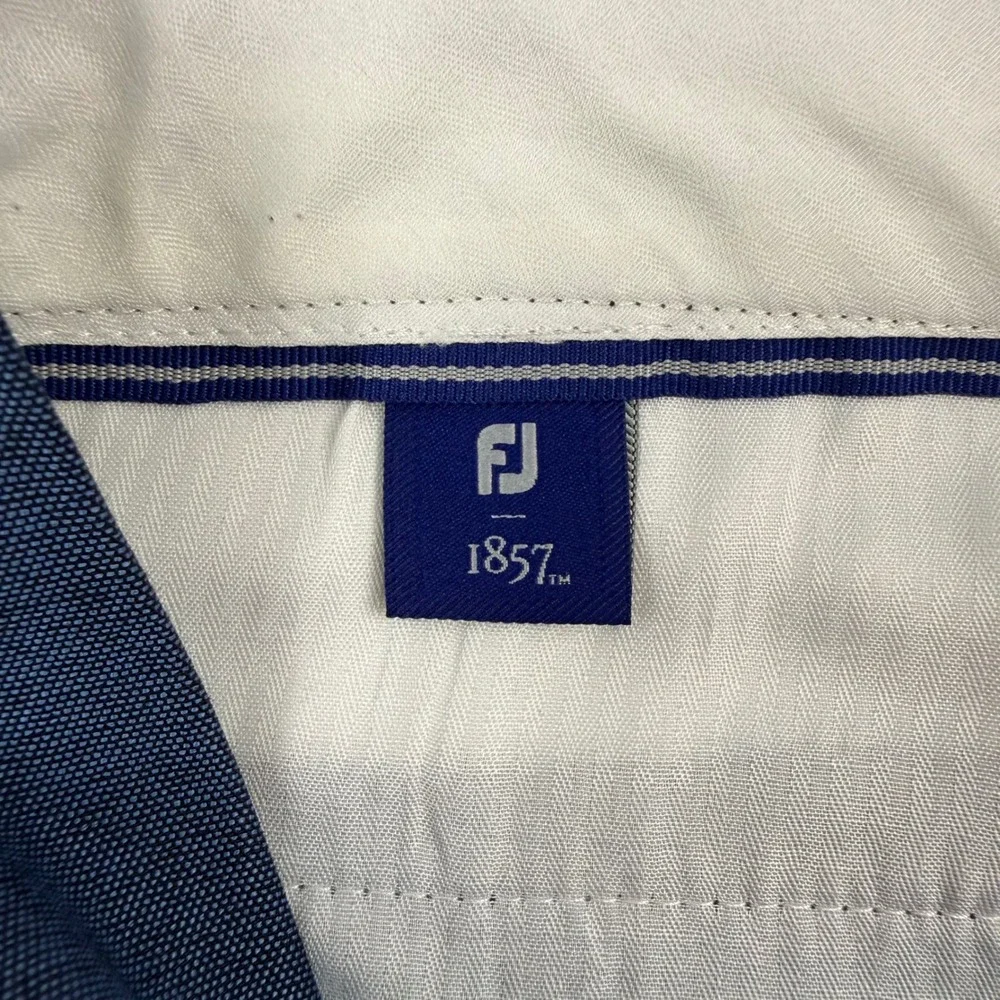 FootJoy 1857 Mens Navy Blue Cotton Blend Stretch Golf Shorts Size 34
